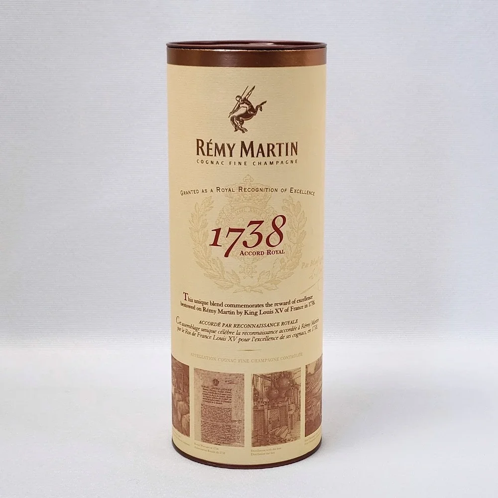 Remy Martin Empty Tube Cognac Fine Champagne 1738 Accord Royal TUBE‎ ONLY